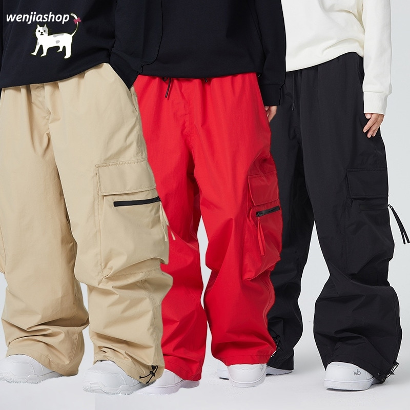 スノーボードウェア カーゴパンツ メンズ レディース 男女兼用 2023 2024 新作 3L ズボン ロングパンツ スノボウェア スノーウェア スキーウェア スノボーウェア 韓国風 防風 防水 防寒