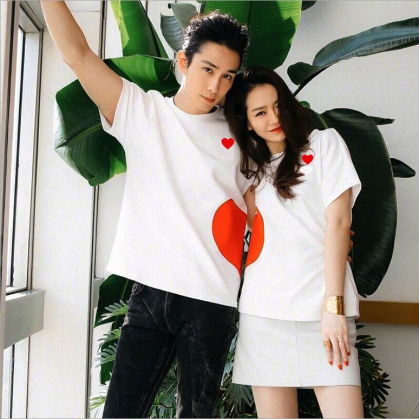 赤いの 2 Type Baby服韓国子供服 男の子 ママ女の子パパ 純綿 バストレット半袖シャツ可愛い親子ペアルック男女兼用 愛 半袖シャツ 豪華で新しい Vivalafocaccia Com