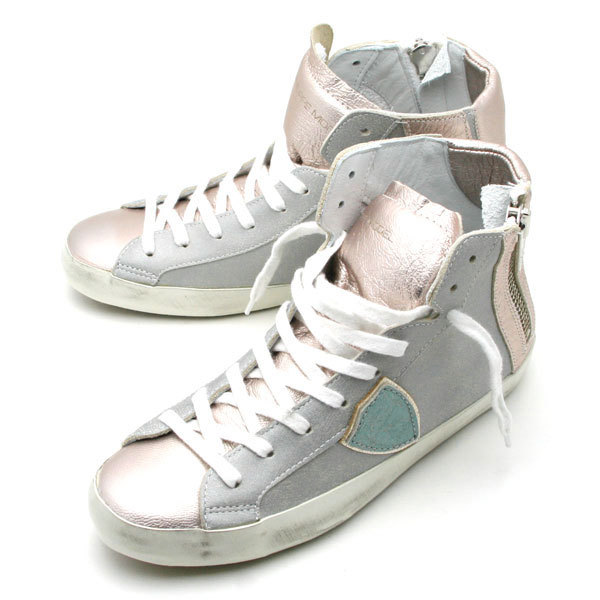 レディース ハイカット スニーカー METALLIC SILVER/TEAL BIHD ML28
