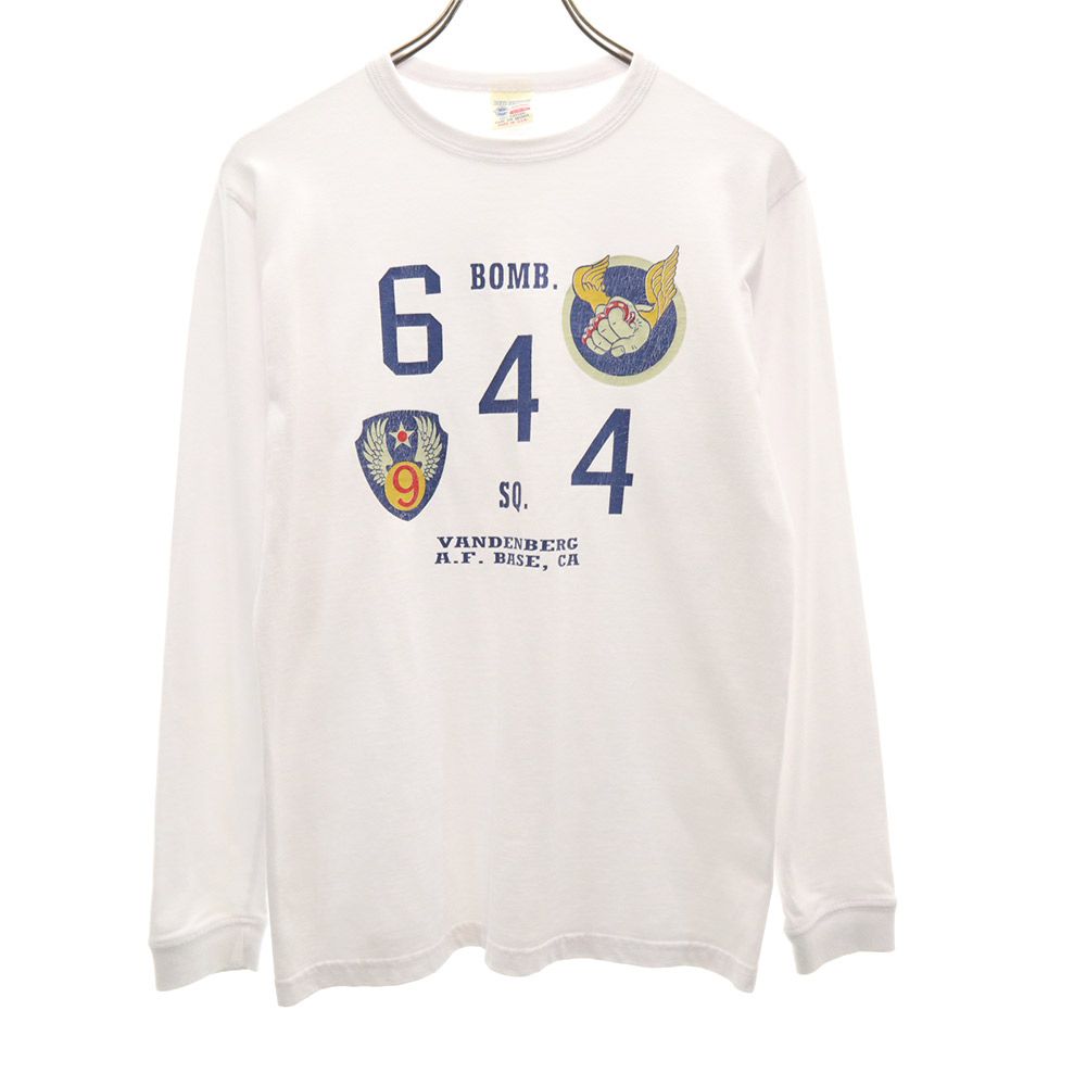 USA製 プリント 長袖 Tシャツ S ホワイト ロンT メンズ 5,320円
