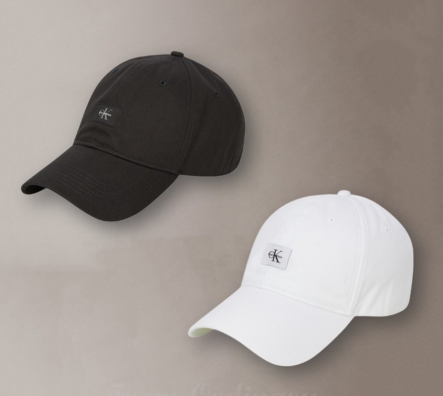 CKJ Monogram Woven Patch Ball Cap (4D5077G)