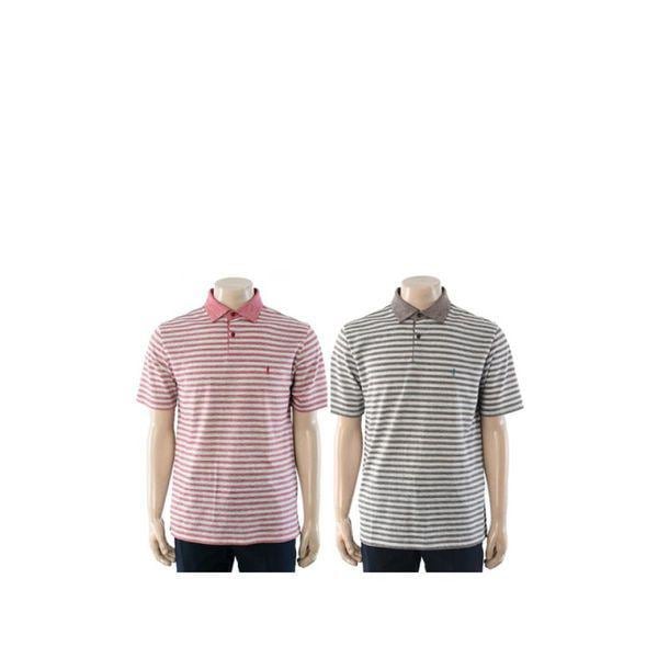 YJFMTS457 半袖リネン混紡ストライプTシャツ_P420889522