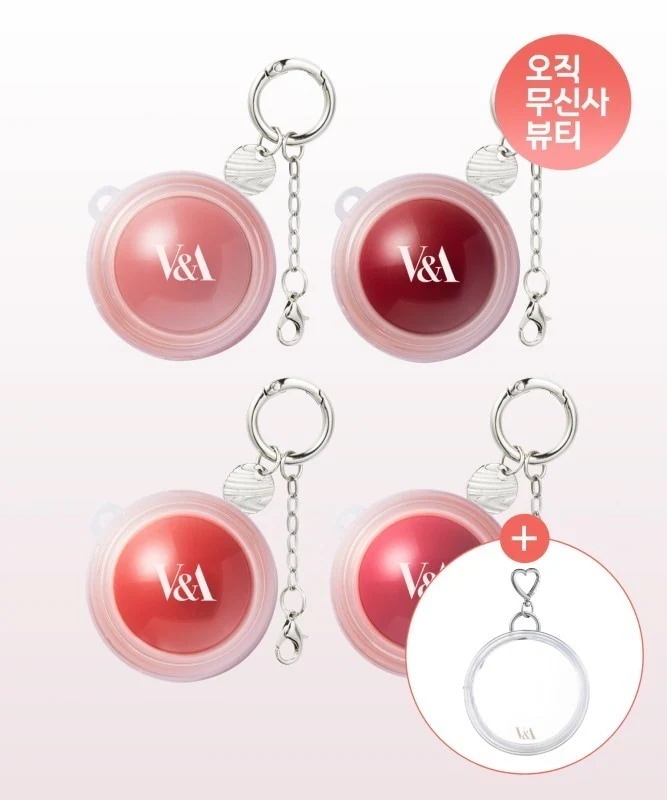 [4PACK]ムードグローポットリップアンチク（4colors）（キーリング＆透明ポーチ贈呈）