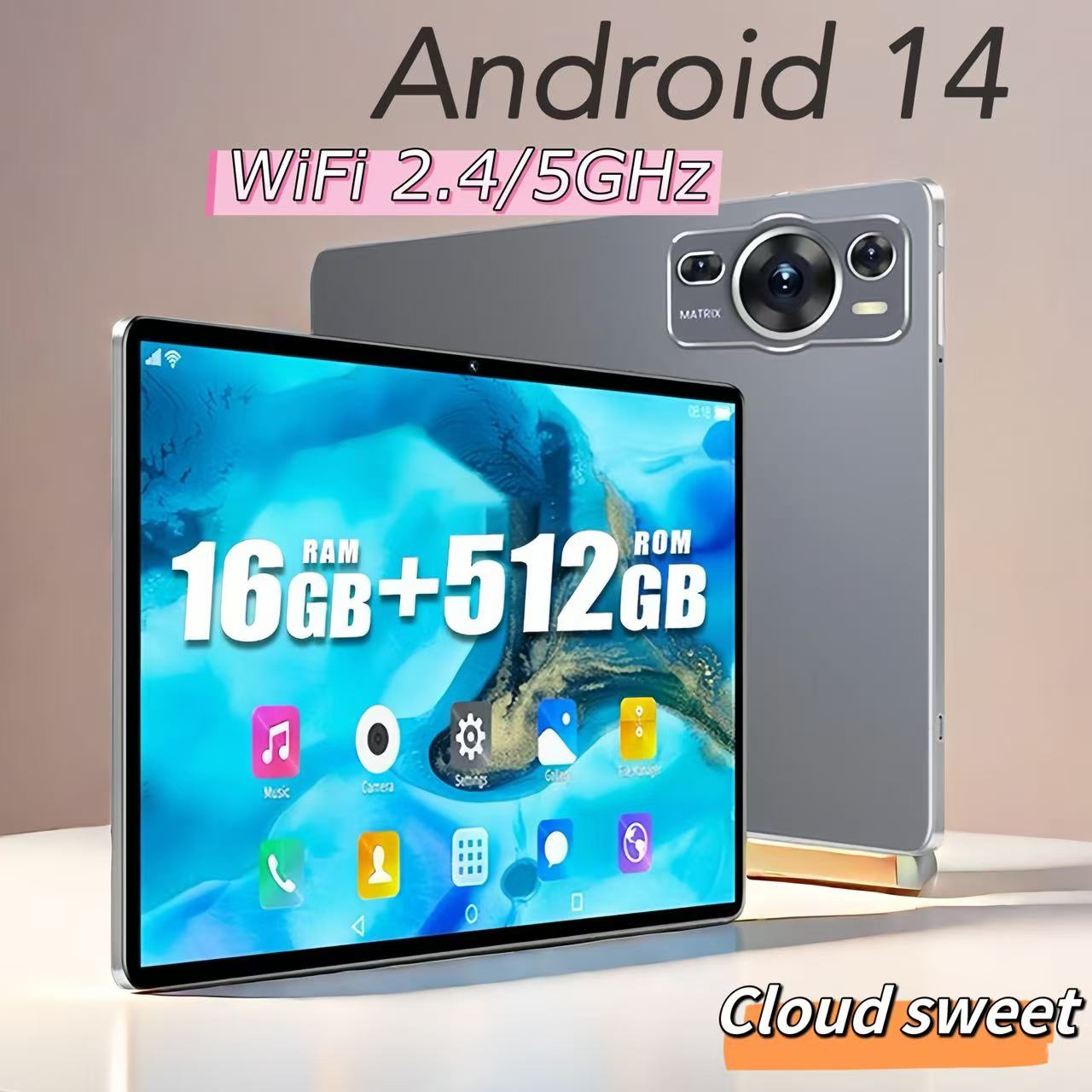 Android14.0 タブレット PC 本体 端末 10.1インチ Bluetoothヘッドホン無料贈呈 20000mAh大容量バッテリー Wi-Fiモデル+SIM 4G LTE通信 2.4/5G