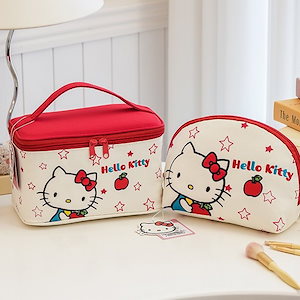 10個セット 立体ポーチ大容量ハローキティ刺繍ポーチキャリーバッグ携帯収納ポーチ
