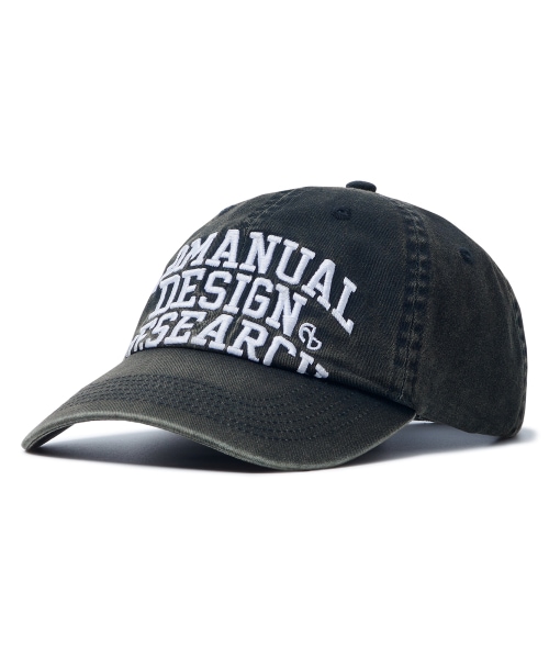 BLEACHED ARCH LOGO BALL CAP - WASHED BLACK