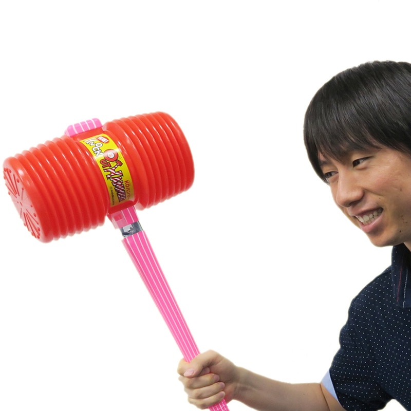 コスプレ 仮装 [4点セット] KOハンマー (大) 【 演出 パーティーグッズ 幹事グッズ 盛り上げグッズ ピコピコハンマー 玩具 オモチャ パーティー用品 司会者 仮装用 変装グッズ ハロウィン