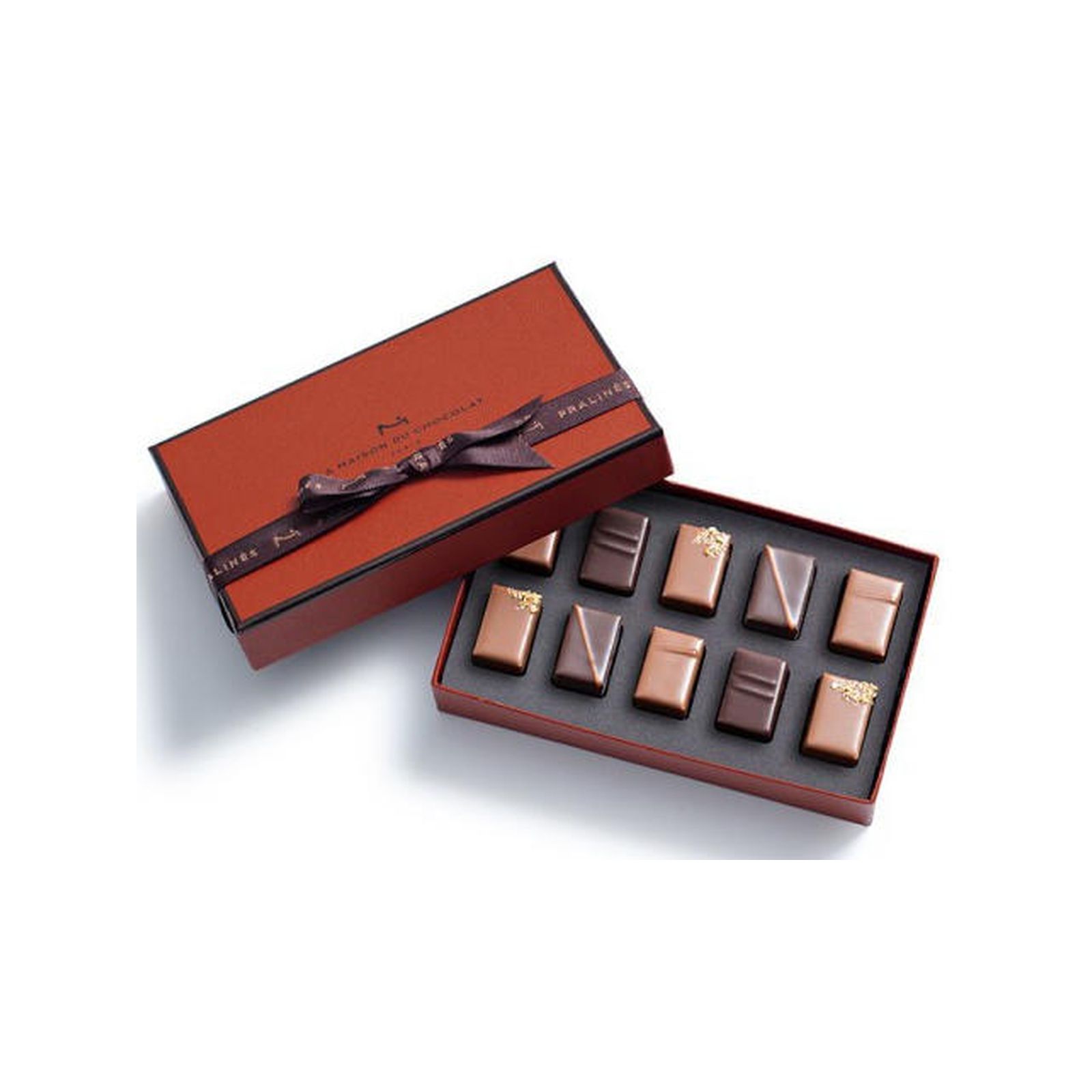ラ メゾン デュ ショコラ プラリネ 10粒入 チョコ チョコレート 10個入 冷蔵×1個