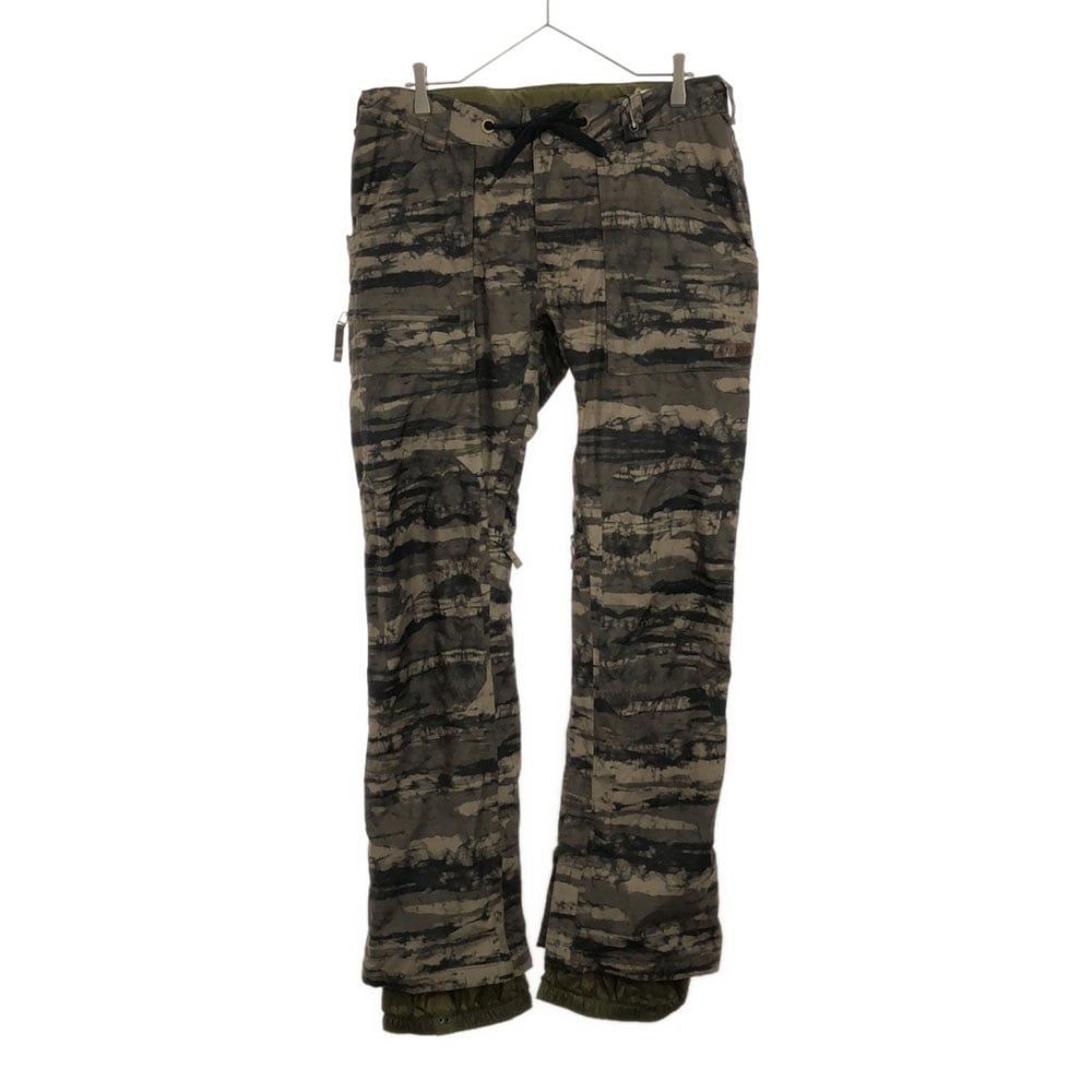 未使用 カモフラ柄 スノーボード パンツ L ブラウン系 DRYRIDE タグ付き メンズ