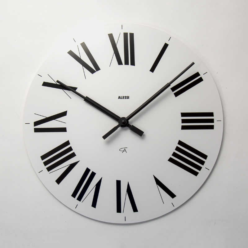 ALESSI　掛け時計 ウォールクロック FIRENZE ホワイト 直径 360mm　ALS0550000001WHTZZZ
