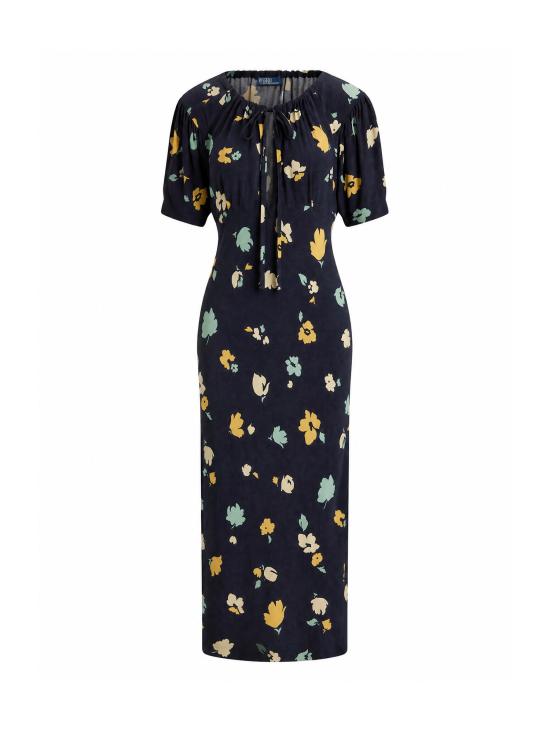 POLO RALPH LAUREN Women Mid Skirts 211B17484 001 TULIP NAVY YELLOW MULTI