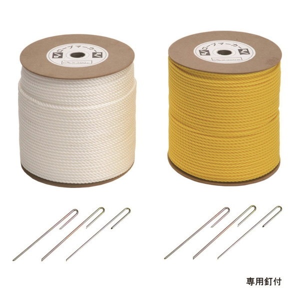 エバニュー EKA184 90 ロープマーカー6×300 白