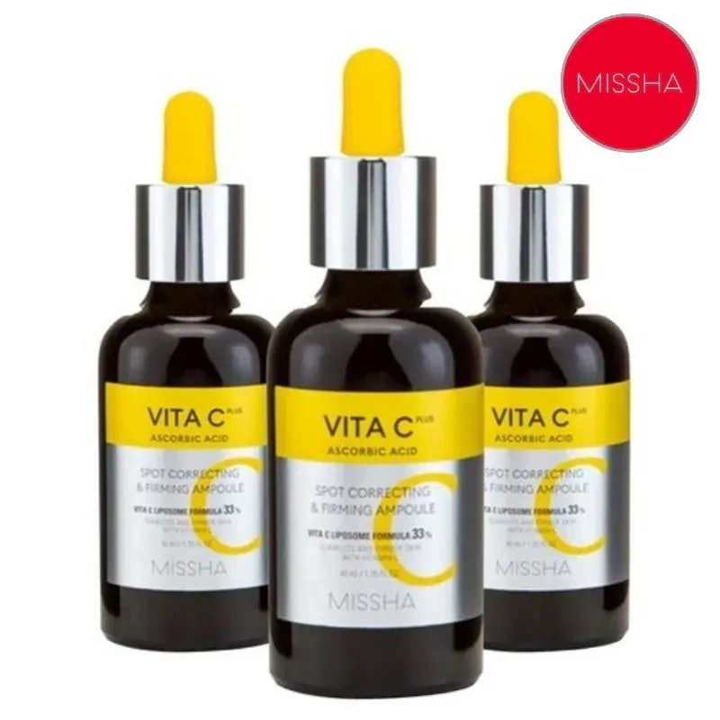 【1+1+1】ビタCプラス くすみ 弾力アンプル, 40ml, 3個#シミ/そばかす #くすんだ肌トーン #パサついた肌のキメ #だらっとした弾力