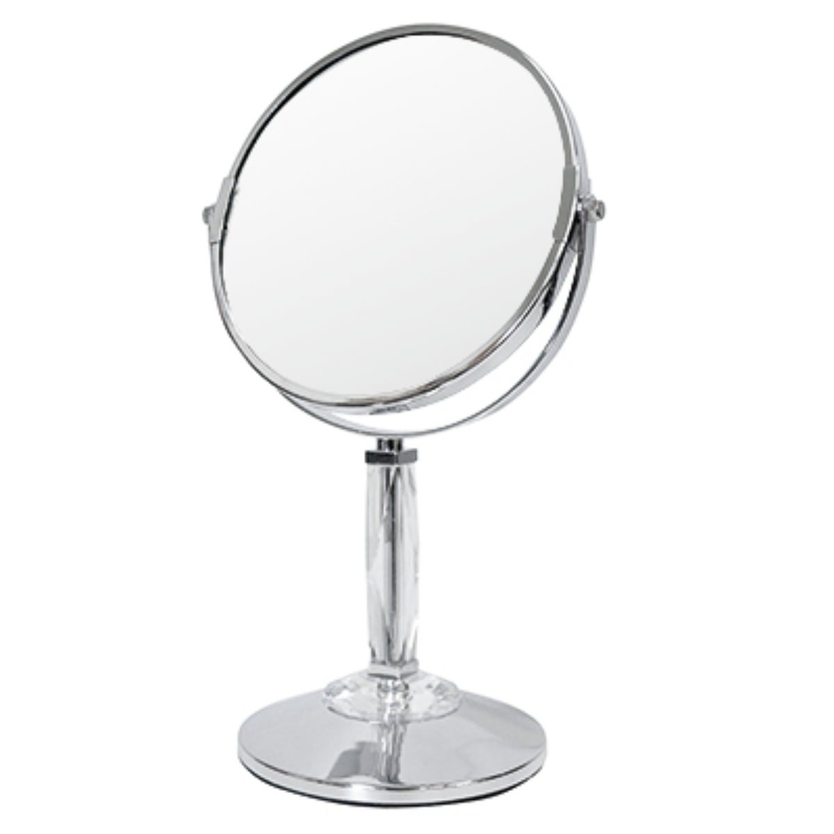 卓上ミラー 高さ31.5cm 拡大鏡 スチール製 卓上 おしゃれ スタンドミラー ミラー メイク鏡ミラー 両面鏡 かがみ 卓上鏡 円形 化粧 メイクミラー テーブルミラー デスクミラー メイク