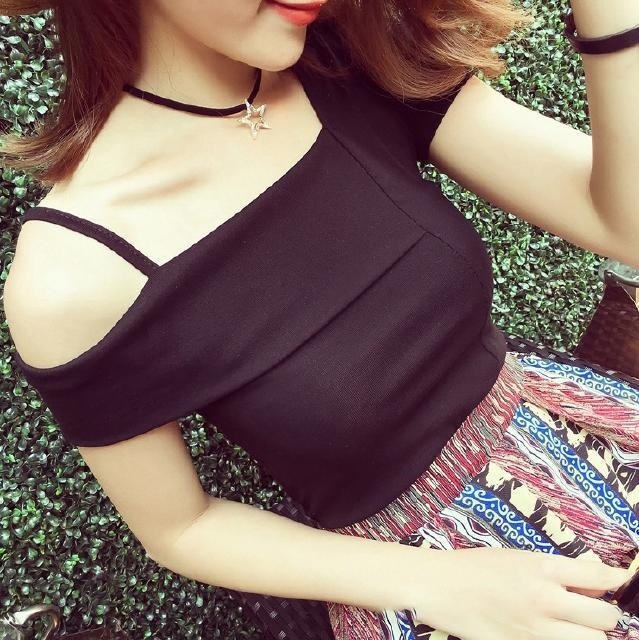 2191.ワンショルダー 半袖 トップス(ブラック) 100,000円