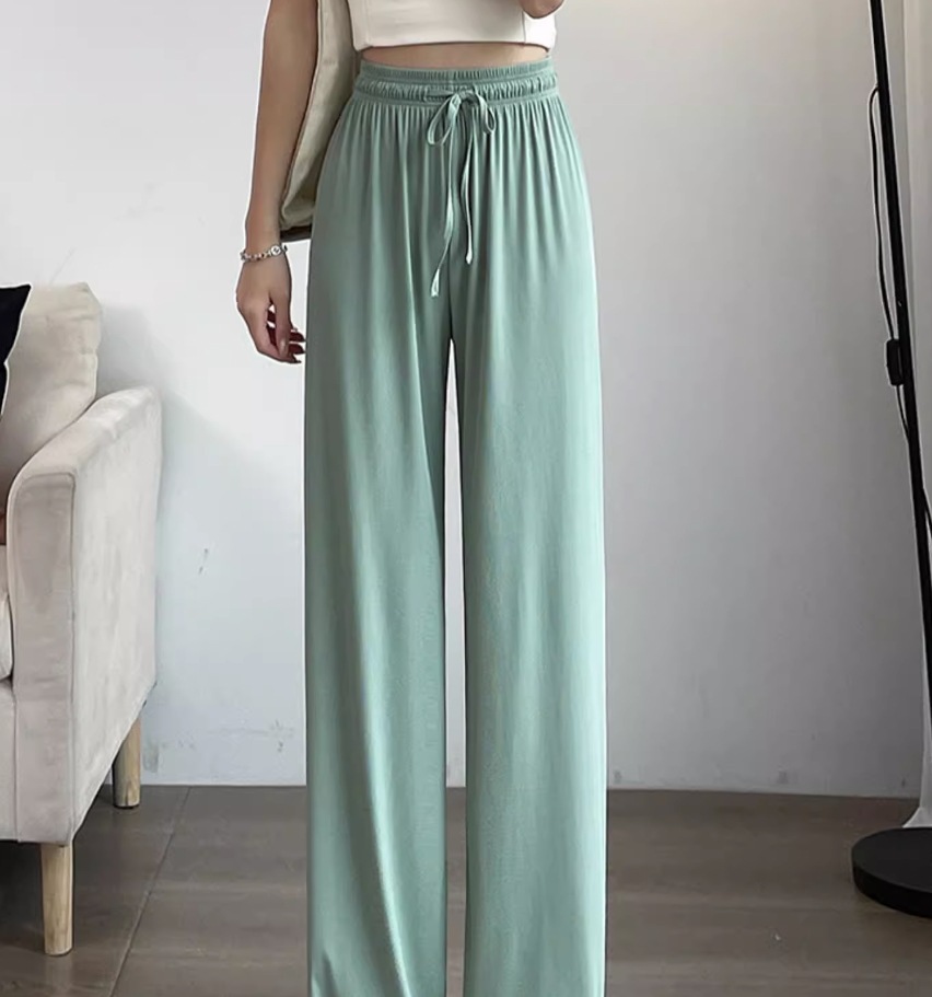 ボトムス デート モテアイテム ストレートパンツ リブ ウエストゴム コットン 大人可愛い きれいめ 上品 おしゃれ かっこいい 大人可愛い ラブリー キュート ガーリー クール モード系 セクシー