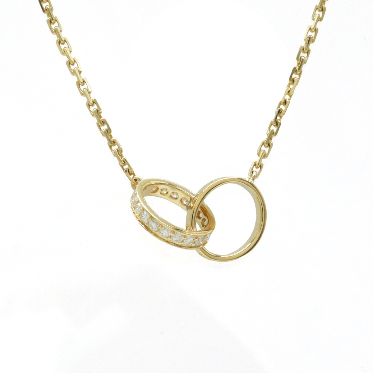 LOVE LΘVE ラブ ベビーラブ ネックレス ペンダント K18YG イエローゴールド ダイヤモンド 0.22ct B701380