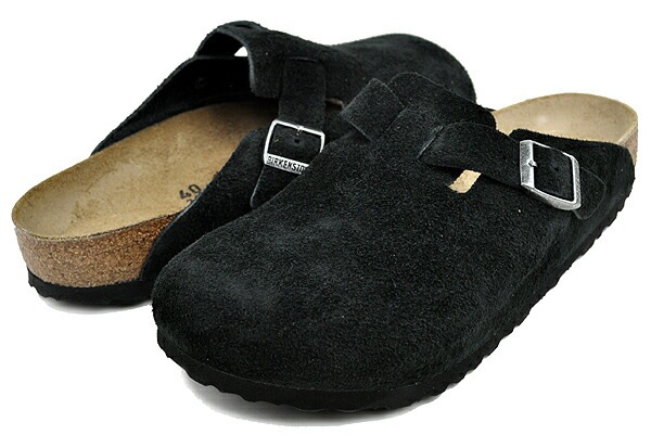 ボストン BS ブラック スエードレザー レギュラーフィット Made in German