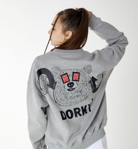 Sale Dorky プリント トレーナー レディース服 キャラクター 長袖 正規品100 新品