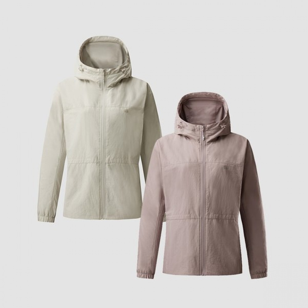 コオロンスポーツ レディース ミドル丈 防風ジャケット 2種から選択