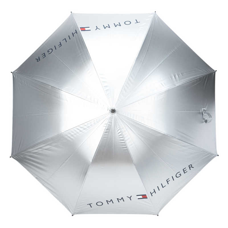 トミーヒルフィガー　ゴルフ用品 25FW ゴルフアンブレラ UVカサ THMG5SK2 シルバー　THMG5SK2_25FW
