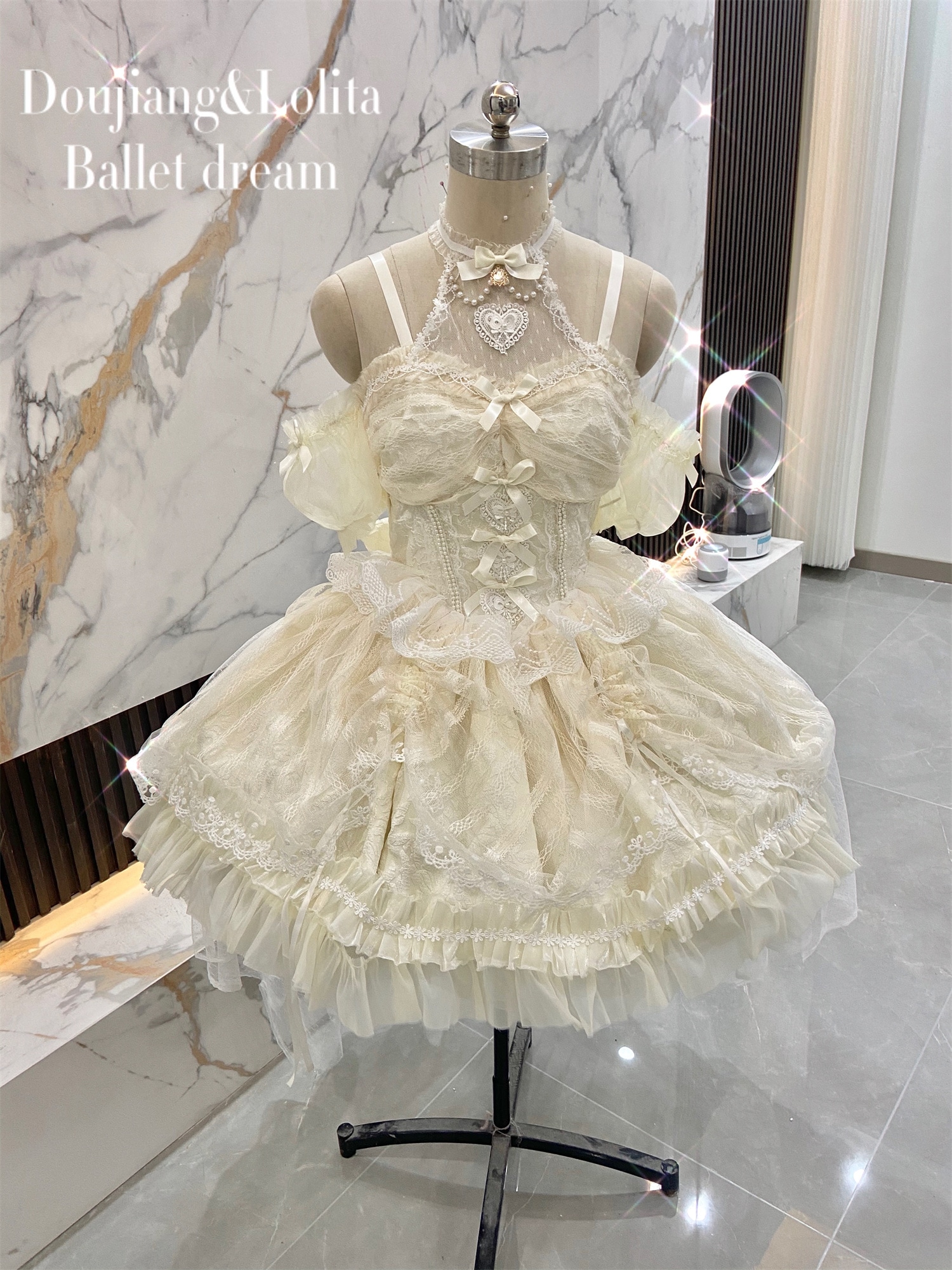 コスプレドレスロリータスカートワンピース斗江バレエドリームロリータメッシュレースサスペンダーロリータjskフラワーウェディングドレス