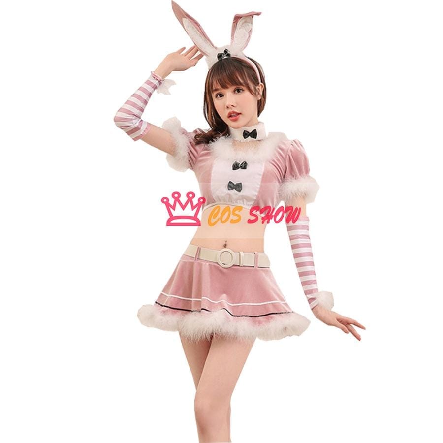 コスチューム サンタランジェリー 耳カチューシャ付き セクシー クリスマス コスプレ衣装 バニーサンタ レディース コスプレ衣装 バニーガール 人気商品N0.1 うさぎ イベント