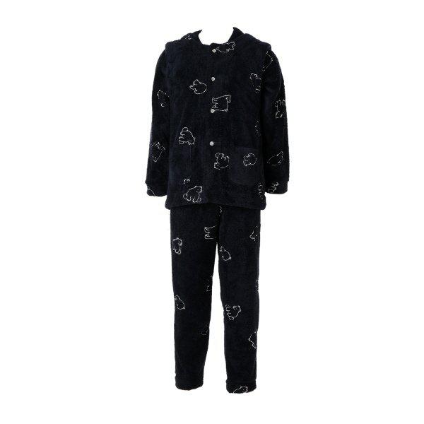 [] VEP396MS＆VEV4967M 柔らかくて暖かい極細糸のホッキョクグマ刺繍メンズ室内着＆ベストセット 20,213円