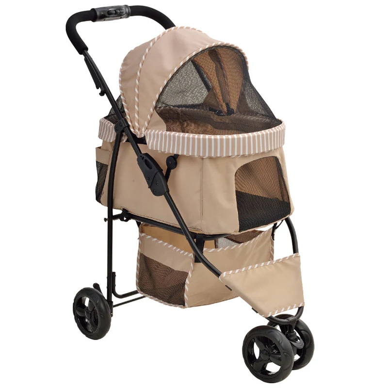 GEX　わんわんカート　スマートハンディ　Safety　ストライプベージュ