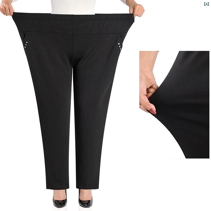 レディース ファッション おしゃれ 春夏 秋　冬 大人 上品 高級 マダム プレゼント 敬老日　おばあちゃん パンツ 秋冬 裏起毛 パンツ プラス 春秋 大きいサイズ 200 kg