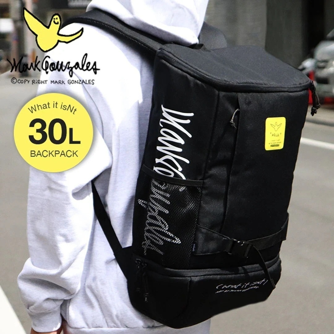 マークゴンザレス バックパック リュック メンズ レディース (What it isNt) ART BY MARK GONZALES リュックサック デイパック バッグ ボックス スクエア ブランド