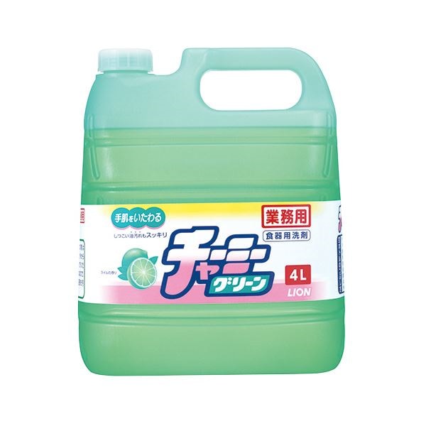 （まとめ） ライオン チャーミーグリーン 業務用 4L 1個 [x10セット]