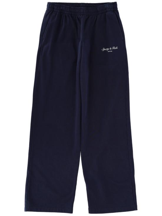 SPORTY & RICH Men Straight Pants PA05566328BL106 DARKNAVY BLUE