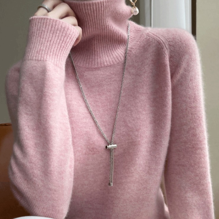 トップス ニットソー セーター ショート ショート丈 長袖 萌袖 ハイネック タートルネック ストレート ふわふわ ニット かわいい 大人可愛い きれいめ シンプル 大人 上品 おしゃれ お洒落