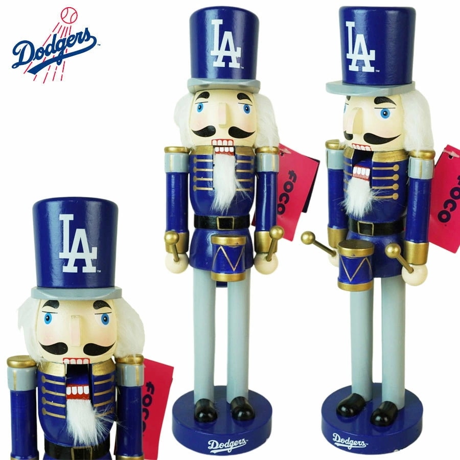 インテリア マスコットMLB FOCO 2022 NUTCRACKERS くるみ割り人形メジャー リーグ ベースボールマスコット フィギュア フィギアロサンゼルス ドジ