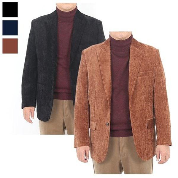 メンズ冬プレミアムベルベットスーツコンビジャケットAR-COW-109