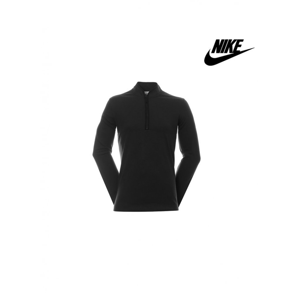 ナイキメンズ Dri-Fit ビクトリーハーフジップアップゴルフトップブラック DJ5474