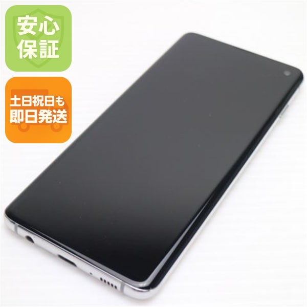 超美品 SC-03L Galaxy S10 プリズムホワイト 87