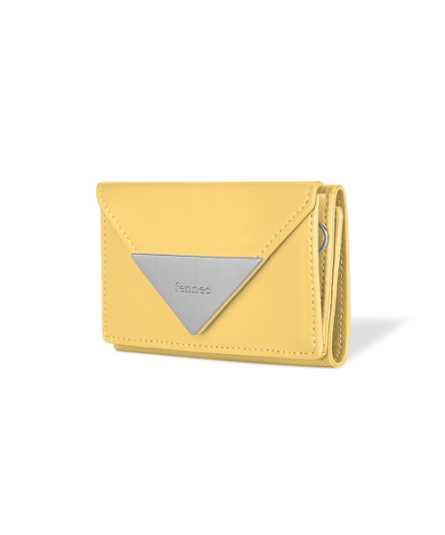 【FENNEC】 CRINKLE TRIANGLE TRIPLE WALLET - MARIGOLD 財布 正規品