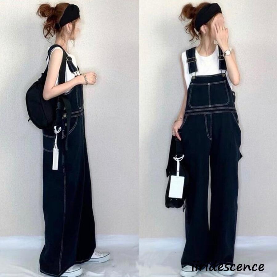 パンツ・デニムサロペットレディース オーバーオール デニム ダメージオーバーオール デニム ジーンズ パンツ 小柄 春 夏 秋 20代30代40代