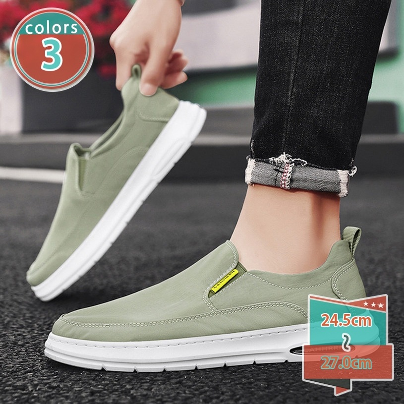 クーポン メンズ デッキシューズ おしゃれ 防滑 疲れない 着脱簡単 かっこいい 滑り止め 通気 軽量 ローカット オフィス 通勤 通学 カジュアル コンフォートシューズ キャンバス スニーカー 軽い