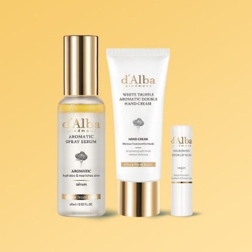 (正規品)[フェイス&ハンド&リップ set] ダルバ 「プレミアムバージョン」 アロマチック ミストセラム 60ml+ダブルハンドクリーム 50ml+ナリーシングリップバーム 3.6g