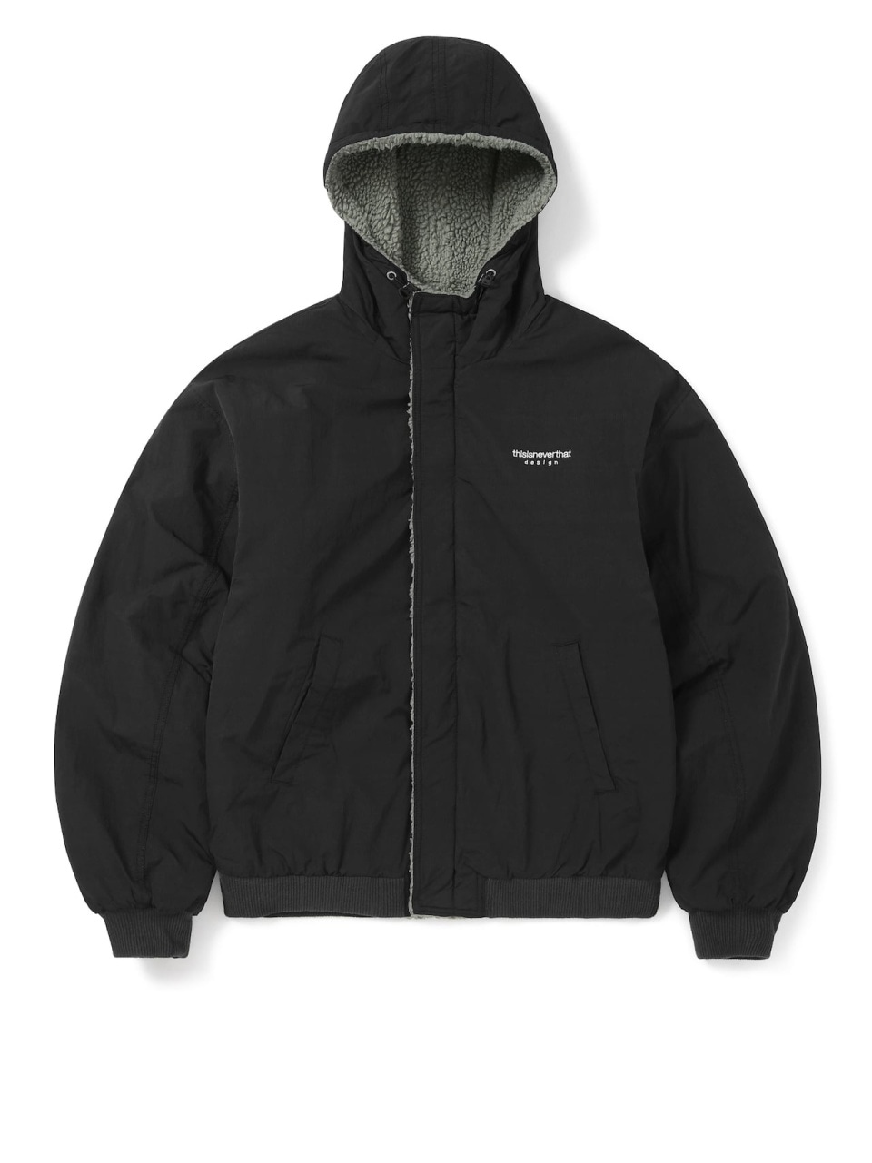 ディスイズネバーザットReversible Sherpa Jacket Black TN233FOWHS02BLK男女兼用サイズ