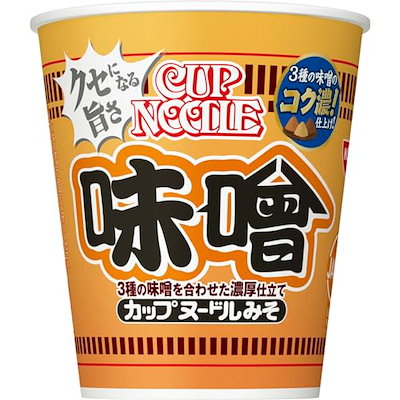 他サイト： カップヌードル 味噌 [3種の味噌を合わせた濃厚仕立て] 日清食品 カップ麺 82g×20個の商品画像
