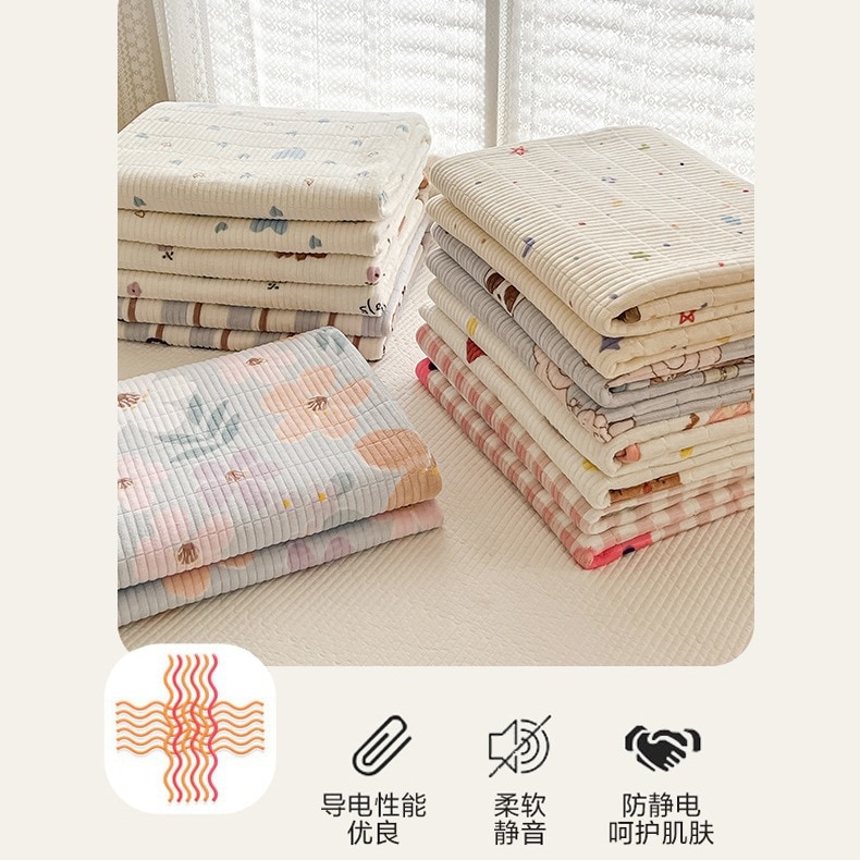 片面ベルベット片面純綿の高級ベッドカバー両面兼用ビッグカンカバー畳増粘ウォームミルクベルベットベッドシーツ