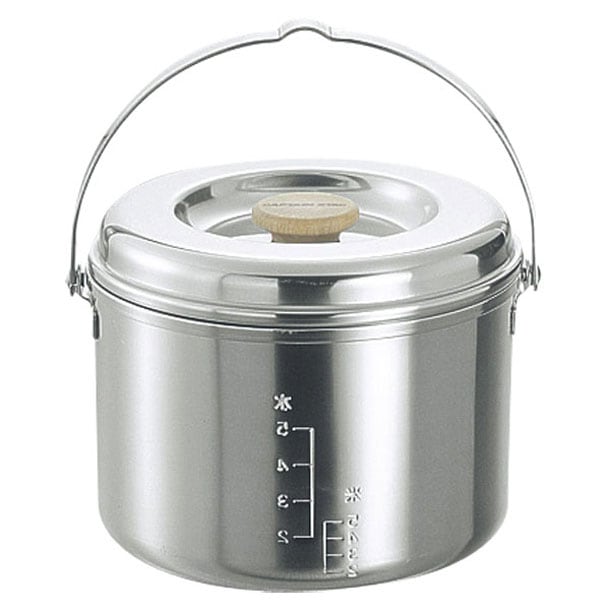 3層鋼ゴハン炊キクッカー(5合) アウトドア食器 (M8610)
