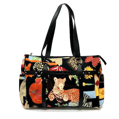 Qoo10] Ferragamo トートバッグ アニマル ヒョウ 豹 レオ