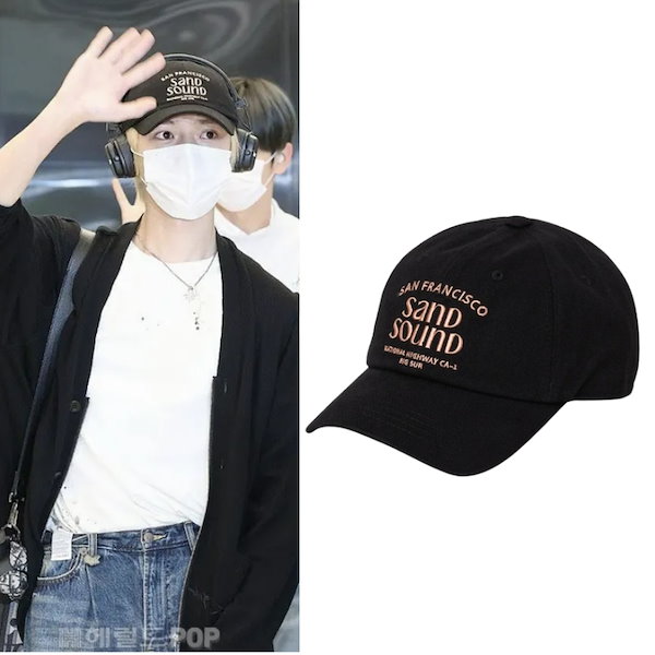 【SAND SOUND】San Francisco Logo Cap◆ TXT ボムギュ着用 Qoo10] SAND SOUND 【TXTボムギュ着用】San Franc