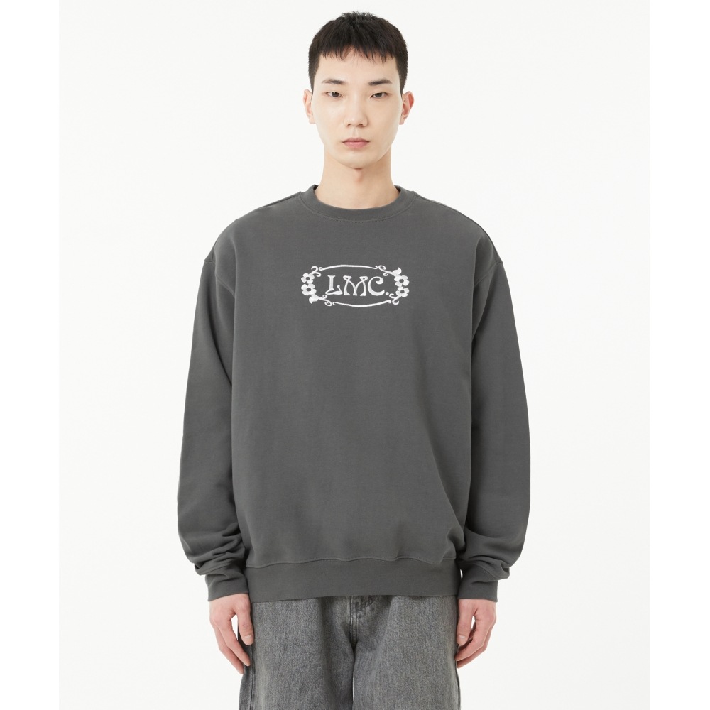 LMC [スウェット72時間のみ] FLOWER OVAL SWEATSHIRT charcoal