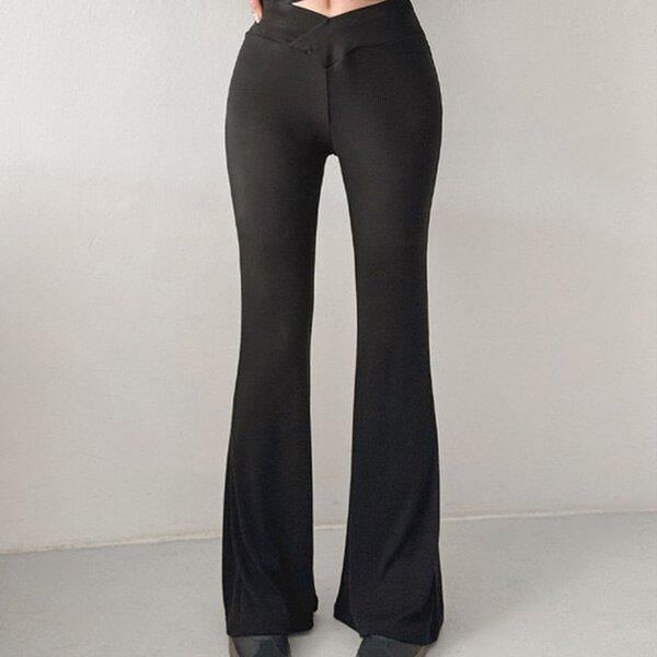 (PT)コーネルパンツ 春の変わり目 女性 バンディングパンツ ブーツカット